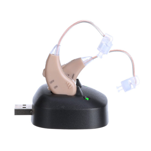 Set aparate auditive reincarcabile AudiSound 338, cu statie de incarcare Set aparate auditive reincarcabile AudiSound 338, cu statie de incarcare