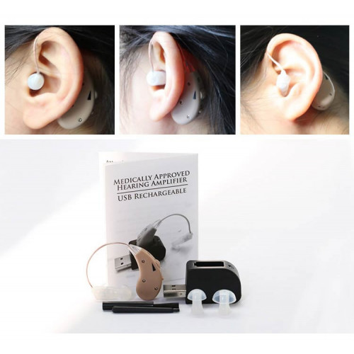 Set aparate auditive reincarcabile AudiSound 338, cu statie de incarcare Set aparate auditive reincarcabile AudiSound 338, cu statie de incarcare