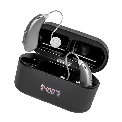 Set Aparate auditive reincarcabile digitale AudiSound 5118L, conexiune bluetooth, aplicatie smartphone pentru control si personalizare frecvente Set Aparate auditive reincarcabile digitale AudiSound 5118L, conexiune bluetooth, aplicatie smartphone pentru control si personalizare frecvente