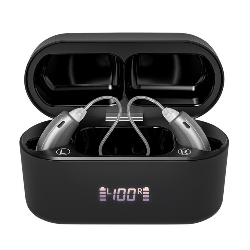 Set Aparate auditive reincarcabile digitale AudiSound 5118L, conexiune bluetooth, aplicatie smartphone pentru control si personalizare frecvente Set Aparate auditive reincarcabile digitale AudiSound 5118L, conexiune bluetooth, aplicatie smartphone pentru control si personalizare frecvente