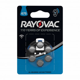 Baterii Rayovac Zinc-Aer PR675 pentru aparate auditive - set 6 buc.