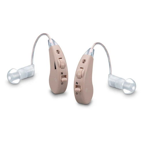 Set aparate auditive reincarcabile AudiSound 338, cu statie de incarcare Set aparate auditive reincarcabile AudiSound 338, cu statie de incarcare