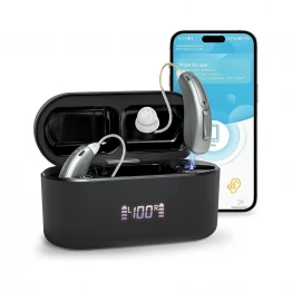 Set Aparate auditive reincarcabile digitale AudiSound 5118L, conexiune bluetooth, aplicatie smartphone pentru control si personalizare frecvente Set Aparate auditive reincarcabile digitale AudiSound 5118L, conexiune bluetooth, aplicatie smartphone pentru control si personalizare frecvente