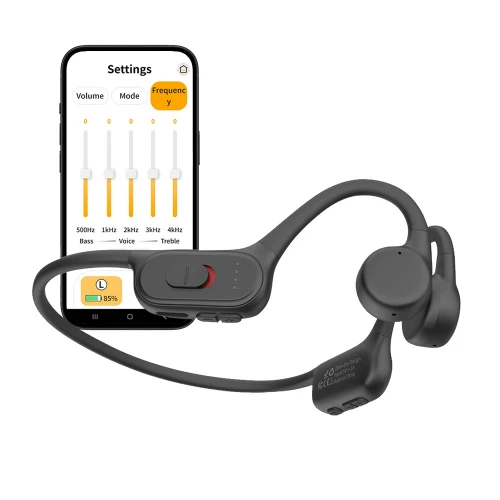 Aparat auditiv cu conductie osoasa F2C, conexiune bluetooth, reglaj frecvente